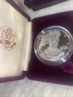 1987-S 1 oz Proof American Silver Eagle (ASE) (w/Box & COA) .999 Fine Silver