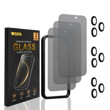 Privacy Screen Protector for iPhone 17 Pro Max 3 3 Pack Tempered Glass Lens