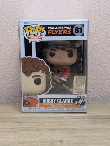 New in Box Bobby Clarke Funko Pop! #81 NHL Philadelphia Flyers Vinyl W Protector