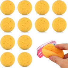 12PCS Round Pottery Sponges for Clay  Painting, Durable Synthetic Craft Sponges