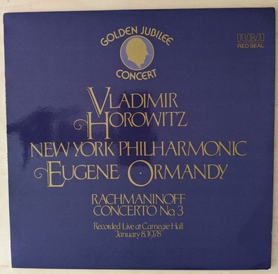 Horowitz Golden Jubilee Concert Carnegie Hall - RCA Red Seal 1978  LP