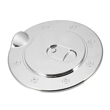 Chrome Plated Fuel Tank Door Cap Cover - Car Decoration Gas Tank Door Trim - 