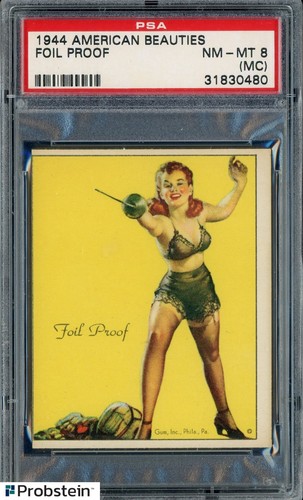 1944 American Beauties Foil Proof PSA 8(OC) NM-MT