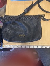 Mantaray Faux Leather Small Blue Shoulder Bag