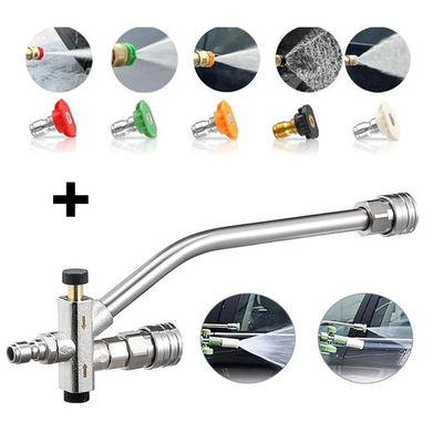 #ad Dual Connector Pressure Washer 1 4quot; Lance with 5 Spray Nozzles for Foam Cannon $22.98