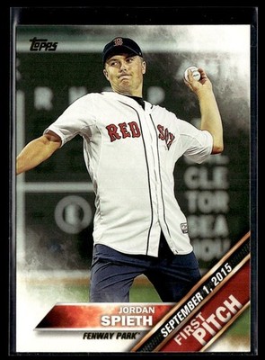 2016 Topps First Pitch Jordan Spieth Boston Red Sox #FP-7