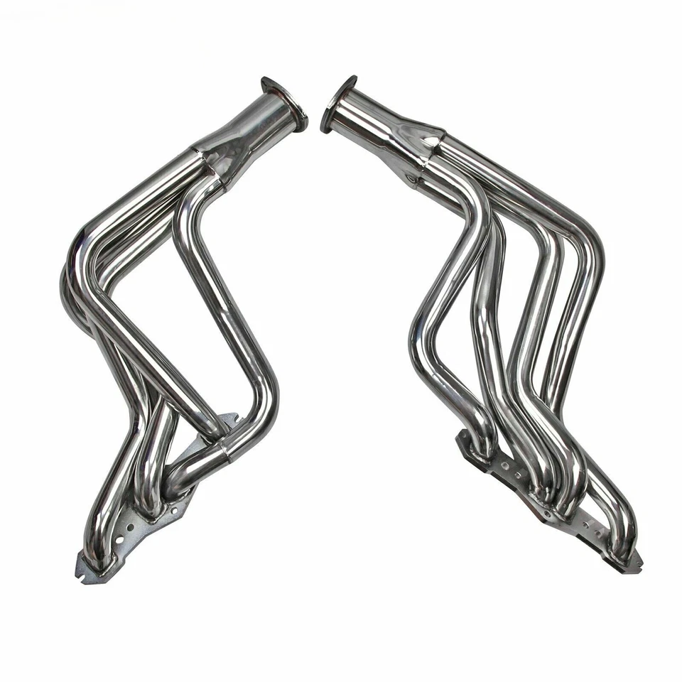 Long Tube Stainless Exhaust Headers for Olds Cutlass Delta 65-74 350 400 455 V8 - Image 2 of 4
