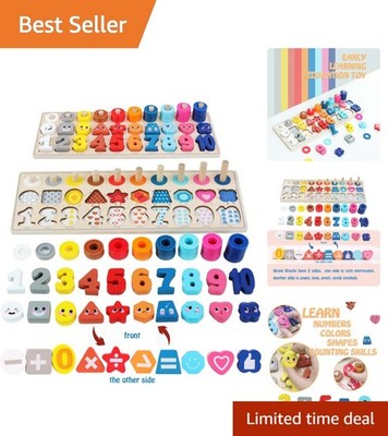 Wooden Montessori Toys for Toddlers Educational Sorting Stacking Game