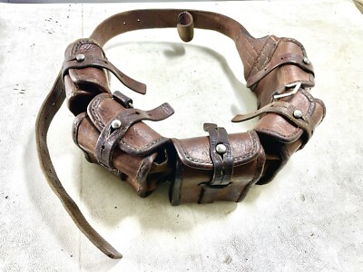WW1 original Swedish M1910 Belt Rifle Ammo Bandolier Handmade