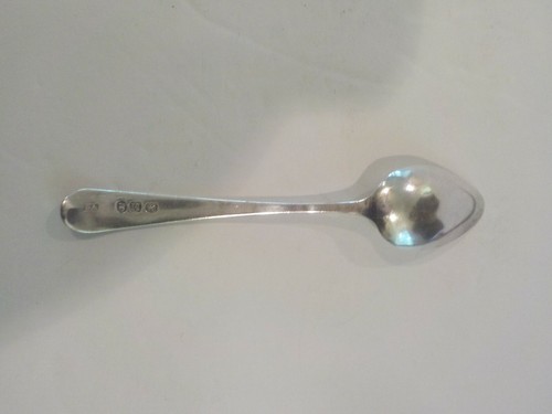 Set/4 English Sterling Silver 4.75" Coffee / Demitasse Spoons, c. 1807-1821 (#1) - Picture 8 of 10