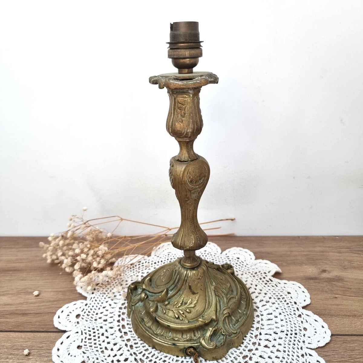 bougeoir en bronze du XIXème hauteur 28 cm | Puces Privées