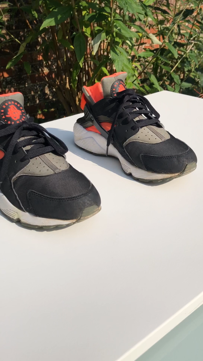 NIKE Air Huarache Hyper Punch Iron Green Trainers, 2014 (44 UK - Main Image