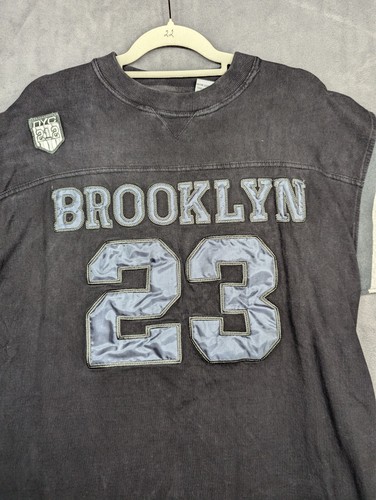 212NYC Shirt Mens Large Black Hip Hop Street Graphic Print Long Sleeve Crew Neck - Picture 2 of 9