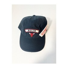 NEW With Tags Chicago Bulls NBA Strapback Hat Cap Black Spellout Youth Size