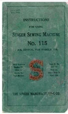 Sew & Save Singer 115 Operating Manual For Viking Sewing Machine PDF Dig File