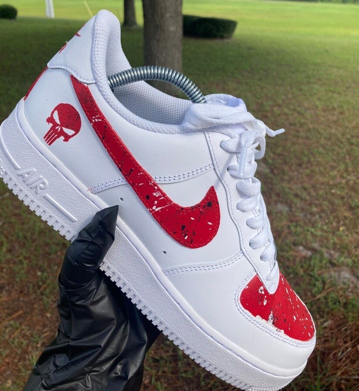 Gather autobiography roller Air Force 1 low Nike Custom Sneaker Red | eBay