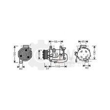 Kompressor Klimaanlage für Honda Civic VIII Hatchback 1.8