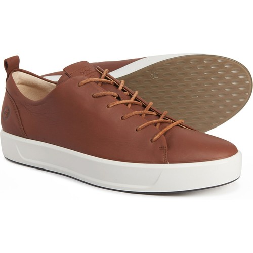 sneakers with leather upper