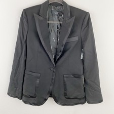 Equipment Black Tuxedo Blazer Women's 4 Nwt
