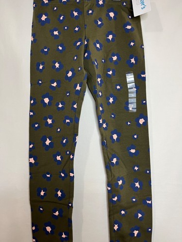 NWT Carter's Green Floral Leggings Flower Girls Many sizes - Picture 2 of 3