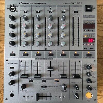 Pioneer DJM-600 Silver Professional DJ Mixer 4-Channel 4ch DJM600 Tested  Japan