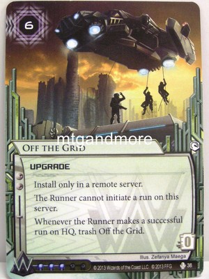 Android Netrunner LCG - 1x Off the Grid  #038 - Overdrive Corporation Draft Pack