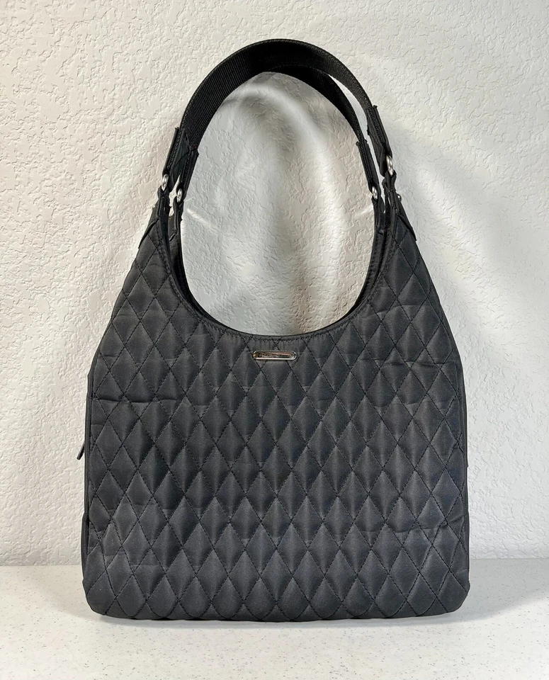 Gun Tote'n Mamas Quilted Microfiber Slouch Bag With Holster, Black - Rare!! $125