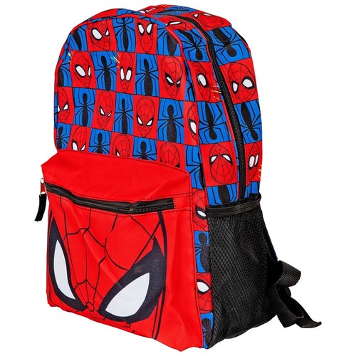 Mochila escolar acolchada de hombro de 16 pulgadas para niños con personajes de Spider-Man de Comics - Imagen 2 de 4