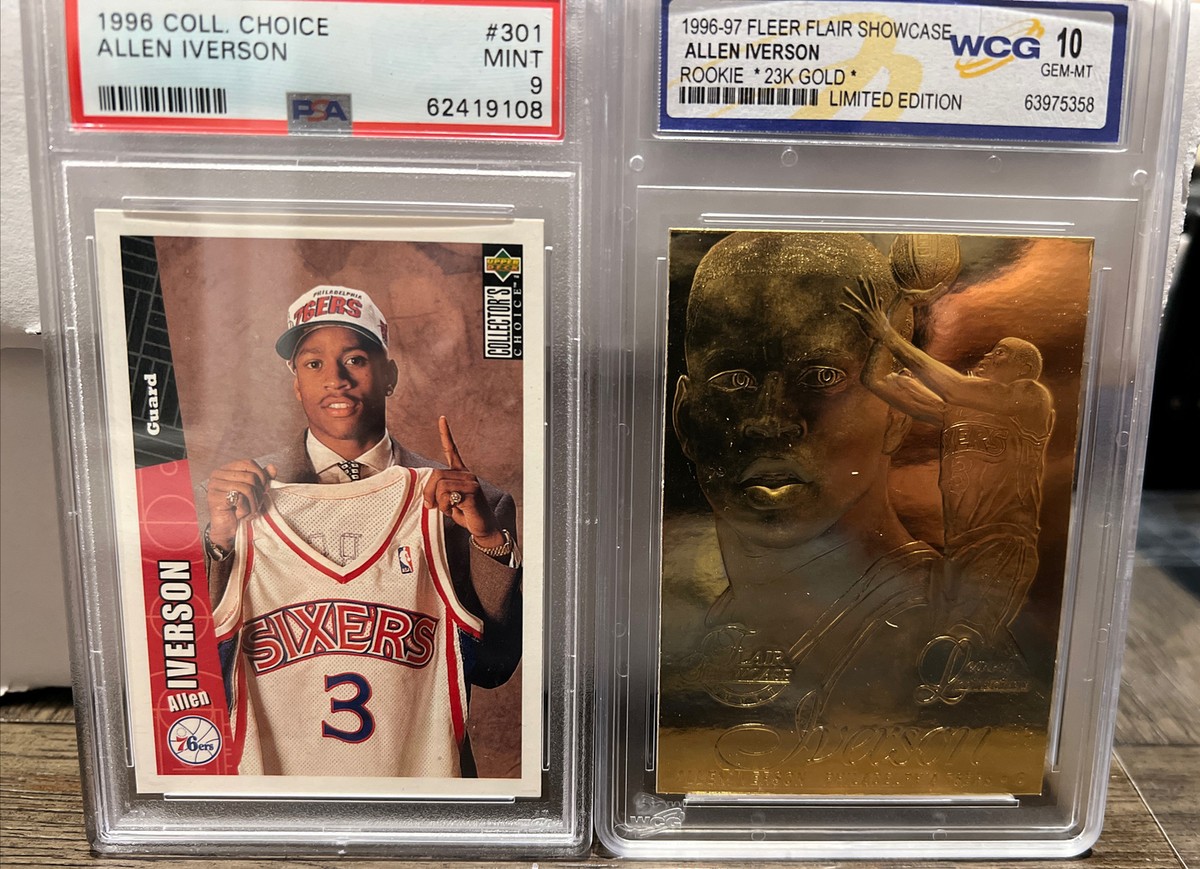 Allen Iverson 96-97 Upper Deck Collectors Choice Rookie Card #301