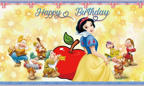 Princess Backdrop for Snow White Theme Birthday Party Supplies 5X3Ft Snow White - Picture 7 of 11