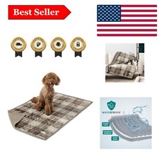 Luxury Waterproof Pet Blanket - Reversible Sherpa  Fleece 60x40 for Dogs  Cats