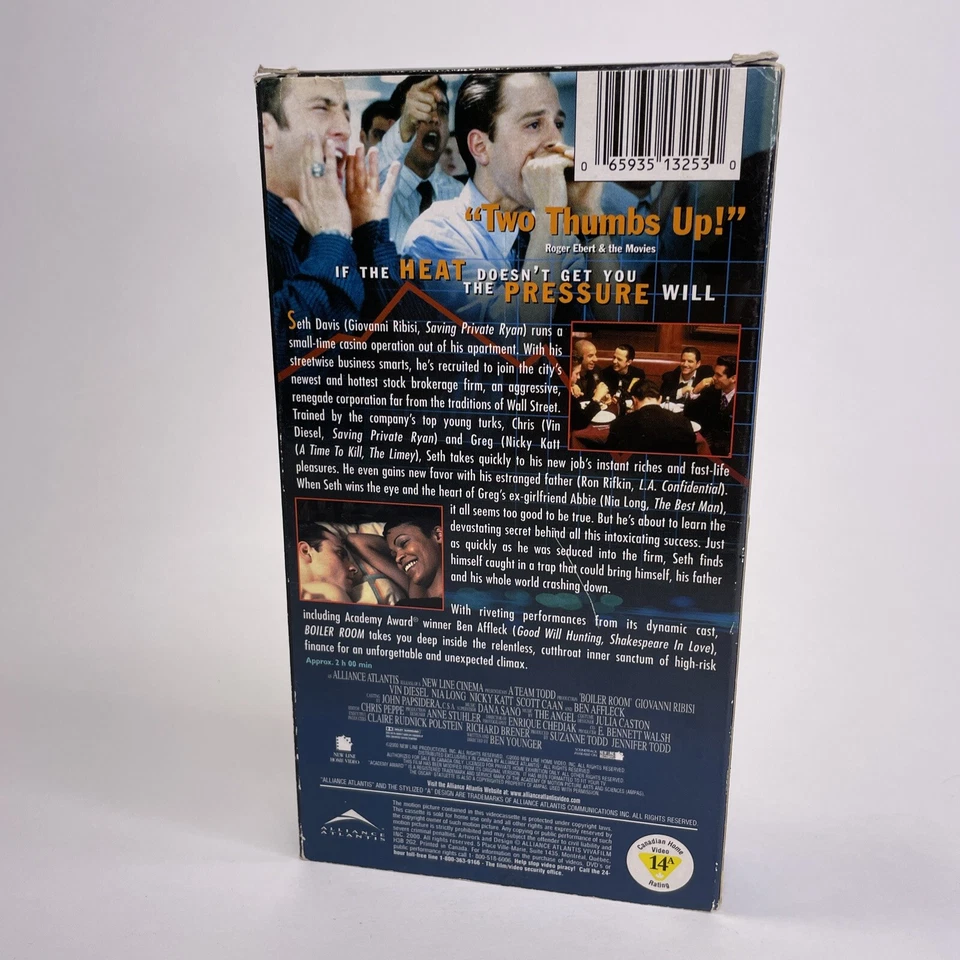 Boiler Room (VHS, 2000) Vin Diesel, Ben Affleck, Giovanni Ribisi, Nicky Katt Foto 2 de 4