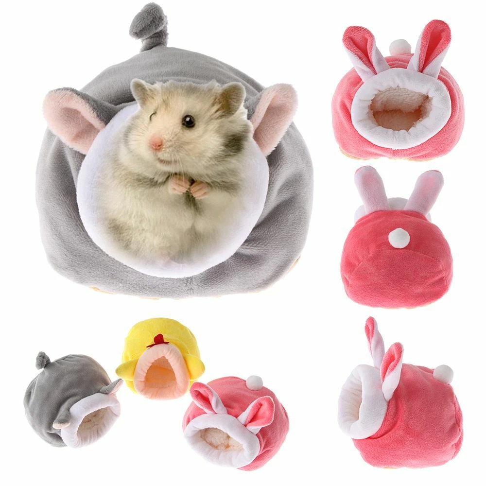 Cage Fleece Hamster House Small Animal Sleeping Bed Guinea Pig Mat
