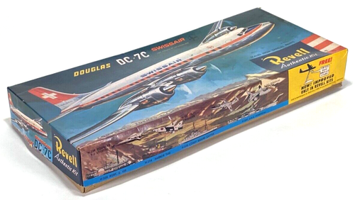 Kit modello Revell Douglas DC-7C, scala 1/122 - kit #H-267 - Foto 2 di 3