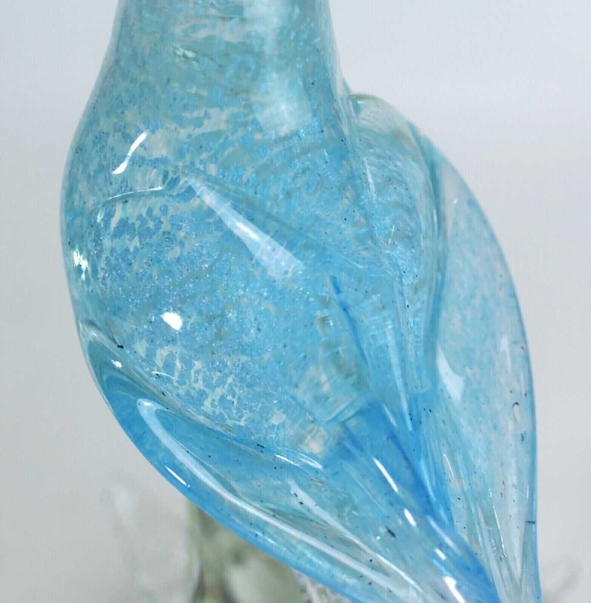 Vintage Murano Glass Blue Bird Sculpture Formia | eBay