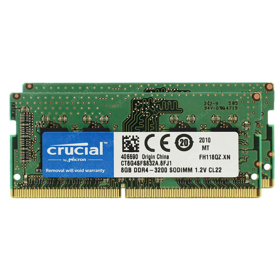 Computadora portátil Crucial 8 GB DDR4 3200 MHz PC4-25600 SODIMM sin ECC memoria de 260 pines RAM 8G Foto 3 de 4