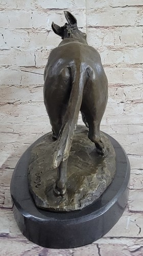 Donkey Mule Pony Bronze Metal Statue Sculpture Figure Decor Art on Marble Base - Picture 7 of 10