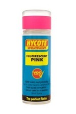 x6 - Hycote Fluorescent paint  Pink 400ml XUK471
