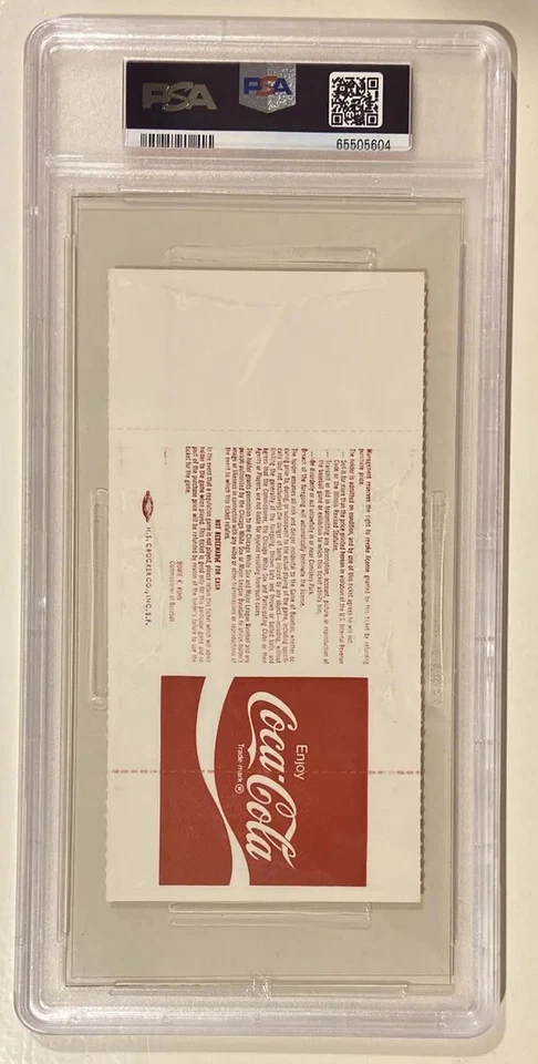 Fred Lynn Signed Baseball 1983 All-Star Game Full Ticket PSA 8 DNA 9 Certified - Image 4 of 4