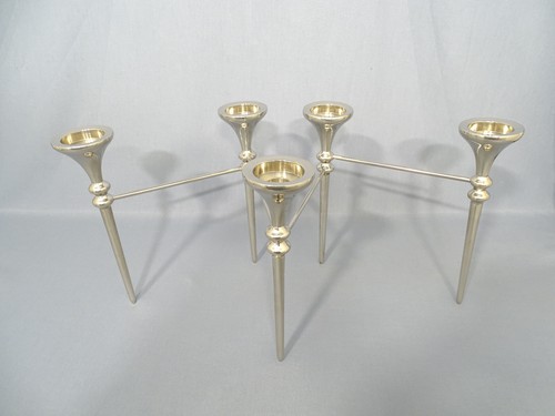 Candelabro modular niquelado BMF Nagel Quist años 60 - Imagen 6 de 9