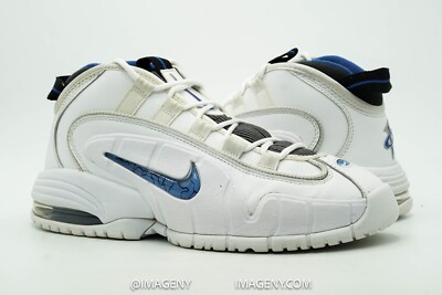 NIKE AIR MAX PENNY 1 USED SIZE 8.5 ORLANDO HOME WHITE VARSITY