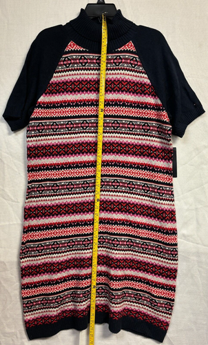 Tommy Hilfiger - Neu mit Etikett - mehrfarbiges Rollkragen-Pulloverkleid für Damen - Damen XL - Bild 2 von 8