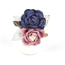 Women's Fabric Flower Brooch - Fashion Coat Brooch and Hairpin Head Flower Du...