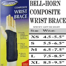 DJO Bell-Horn Composite Wrist Brace Left X-Large(8.5-9.5" Wrist Circ.)