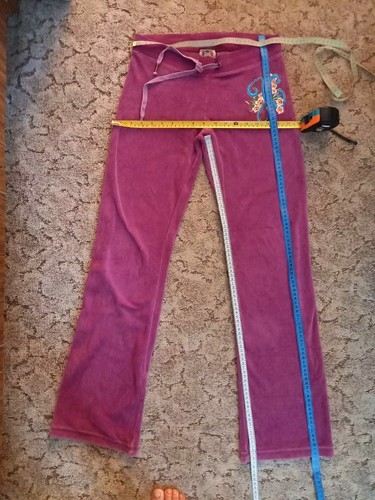 Vintage Juicy Couture Purple Velour Tracksuit Set jacket Trousers - Bild 13 von 16