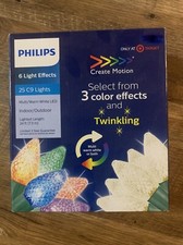 Philips 25ct Christmas LED Twinkle C9 String Lights Warm White  Multicolored