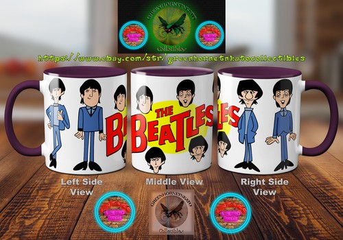 The Beatles Cartoon Series (1965 - 1967) 11 oz Hot/Cold Beverage Mug (18 Colors) - Picture 10 of 36