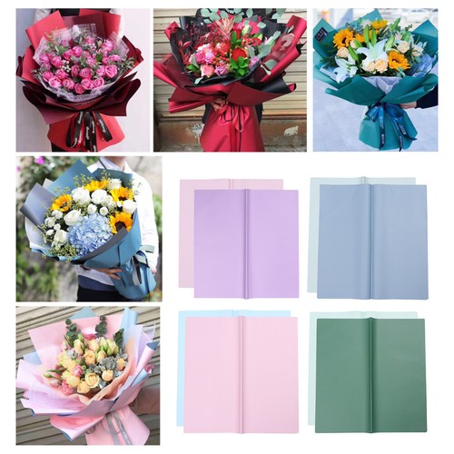 Confezione Floreale Rotoli Carta Bouquet Carta Wrap Floral Wraps Consegna - Foto 11 di 11