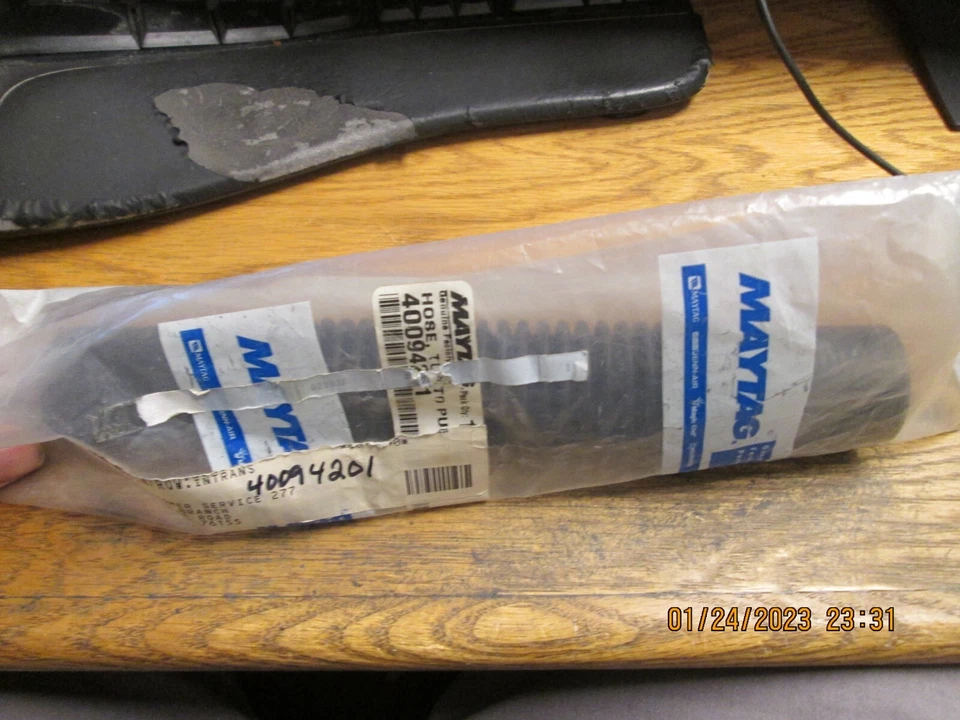 40094201 Maytag/Whirlpool lavadora bañera-manguera nuevo OEM Foto 4 de 4