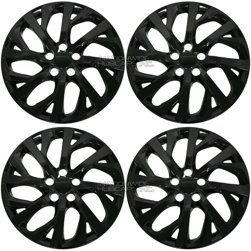 Black Set of 4 for 20092019 Toyota Corolla 16" Hub Caps Full Rim Wheel